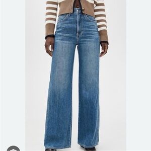 Veronica Beard Taylor High Rise Wide Leg Crop Jean. Size 28. Like new!